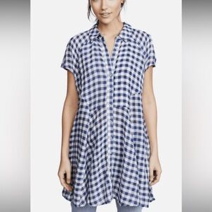 Free people checkered top